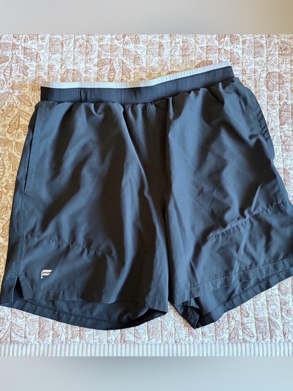 Men's Fabletics Black Fundamental Athletic Shorts - Large